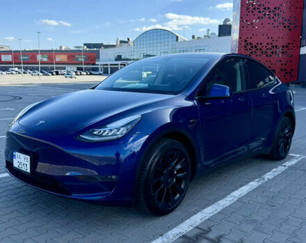 Синий Тесла Model Y, объемом двигателя 0 л и пробегом 48 тыс. км за 27500 $, фото 7 на Automoto.ua