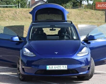 Синий Тесла Model Y, объемом двигателя 0 л и пробегом 81 тыс. км за 25499 $, фото 13 на Automoto.ua