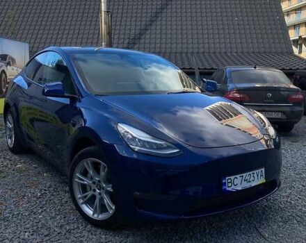 Синій Тесла Model Y, об'ємом двигуна 0 л та пробігом 24 тис. км за 26000 $, фото 1 на Automoto.ua