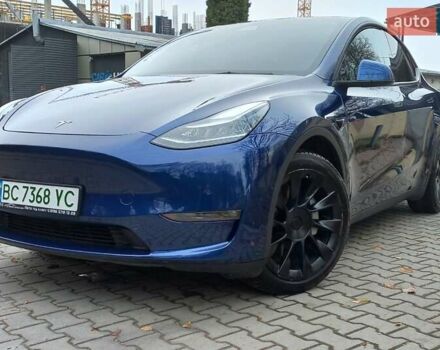 Синий Тесла Model Y, объемом двигателя 0 л и пробегом 91 тыс. км за 25850 $, фото 4 на Automoto.ua