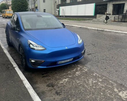 Синий Тесла Model Y, объемом двигателя 0 л и пробегом 44 тыс. км за 35000 $, фото 6 на Automoto.ua