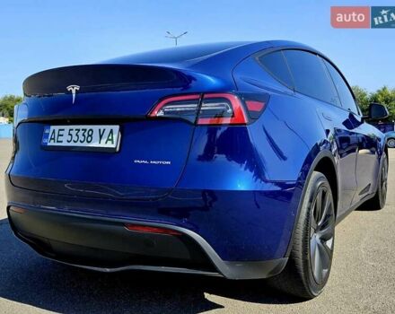 Синий Тесла Model Y, объемом двигателя 0 л и пробегом 53 тыс. км за 23500 $, фото 8 на Automoto.ua
