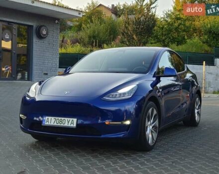 Синий Тесла Model Y, объемом двигателя 0 л и пробегом 99 тыс. км за 25900 $, фото 7 на Automoto.ua