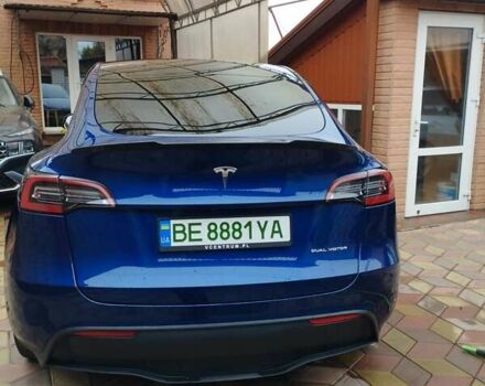 Синий Тесла Model Y, объемом двигателя 0 л и пробегом 40 тыс. км за 28000 $, фото 3 на Automoto.ua