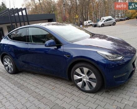 Синий Тесла Model Y, объемом двигателя 0 л и пробегом 51 тыс. км за 25999 $, фото 9 на Automoto.ua