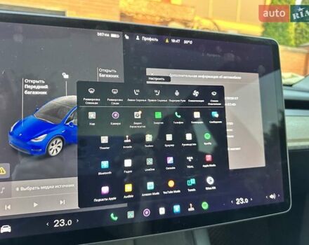 Синий Тесла Model Y, объемом двигателя 0 л и пробегом 90 тыс. км за 22300 $, фото 29 на Automoto.ua