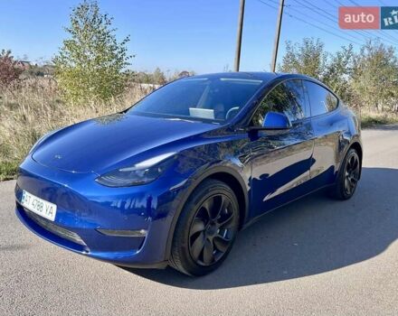 Синий Тесла Model Y, объемом двигателя 0 л и пробегом 42 тыс. км за 25900 $, фото 1 на Automoto.ua