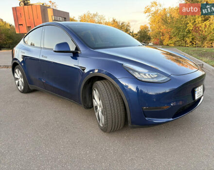 Синий Тесла Model Y, объемом двигателя 0 л и пробегом 42 тыс. км за 24500 $, фото 6 на Automoto.ua