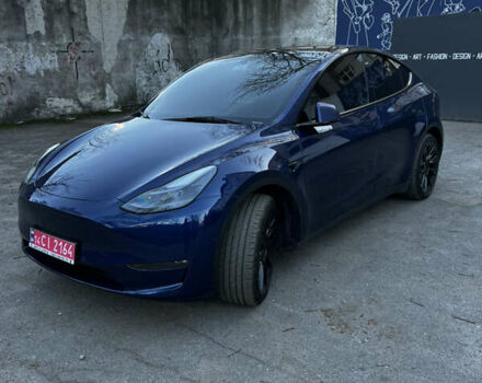 Синій Тесла Model Y, об'ємом двигуна 0 л та пробігом 76 тис. км за 23300 $, фото 2 на Automoto.ua