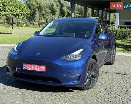 Синий Тесла Model Y, объемом двигателя 0 л и пробегом 80 тыс. км за 25300 $, фото 11 на Automoto.ua