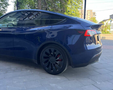 Синий Тесла Model Y, объемом двигателя 0 л и пробегом 28 тыс. км за 32900 $, фото 11 на Automoto.ua