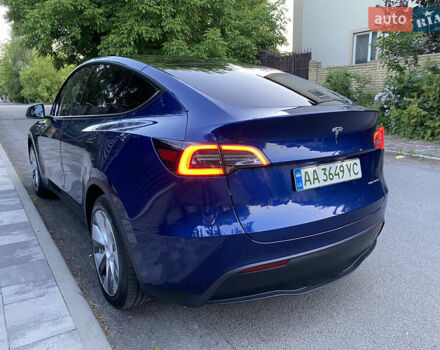 Синий Тесла Model Y, объемом двигателя 0 л и пробегом 54 тыс. км за 26800 $, фото 8 на Automoto.ua