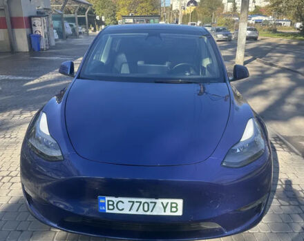 Синий Тесла Model Y, объемом двигателя 0 л и пробегом 41 тыс. км за 25900 $, фото 3 на Automoto.ua