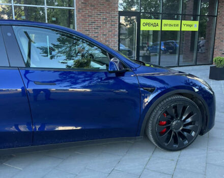 Синий Тесла Model Y, объемом двигателя 0 л и пробегом 28 тыс. км за 32900 $, фото 20 на Automoto.ua