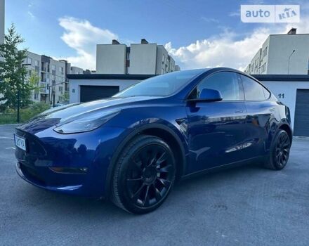 Синий Тесла Model Y, объемом двигателя 0 л и пробегом 15 тыс. км за 36500 $, фото 2 на Automoto.ua