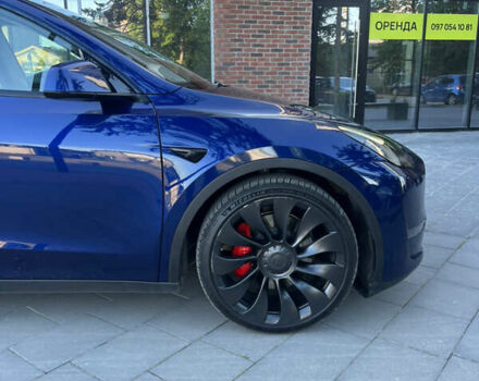 Синий Тесла Model Y, объемом двигателя 0 л и пробегом 28 тыс. км за 32900 $, фото 21 на Automoto.ua