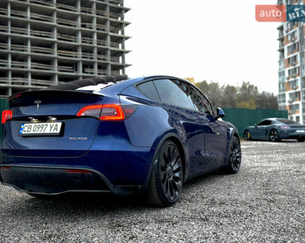 Синий Тесла Model Y, объемом двигателя 0 л и пробегом 38 тыс. км за 28900 $, фото 3 на Automoto.ua