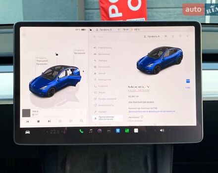 Синий Тесла Model Y, объемом двигателя 0 л и пробегом 92 тыс. км за 31999 $, фото 20 на Automoto.ua