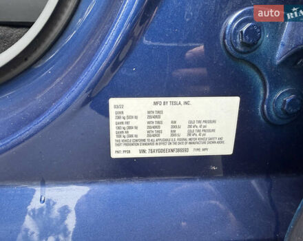 Синий Тесла Model Y, объемом двигателя 0 л и пробегом 120 тыс. км за 24500 $, фото 13 на Automoto.ua