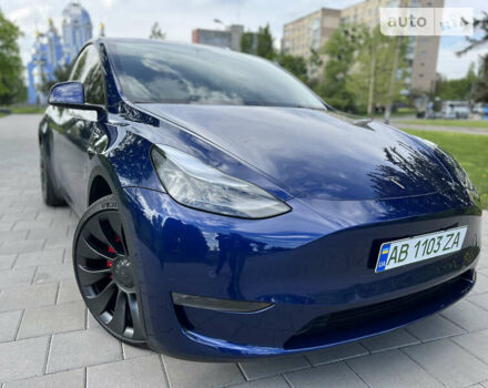 Синій Тесла Model Y, об'ємом двигуна 0 л та пробігом 45 тис. км за 35000 $, фото 12 на Automoto.ua