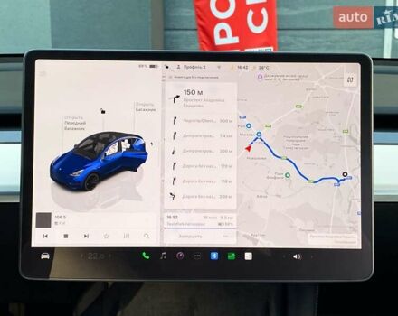 Синий Тесла Model Y, объемом двигателя 0 л и пробегом 92 тыс. км за 31999 $, фото 25 на Automoto.ua