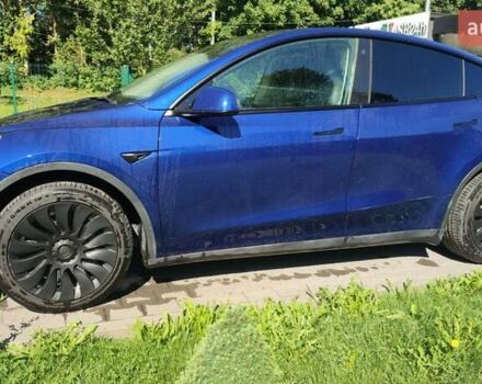 Синий Тесла Model Y, объемом двигателя 0 л и пробегом 54 тыс. км за 29900 $, фото 4 на Automoto.ua