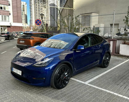 Синий Тесла Model Y, объемом двигателя 0 л и пробегом 27 тыс. км за 29500 $, фото 11 на Automoto.ua