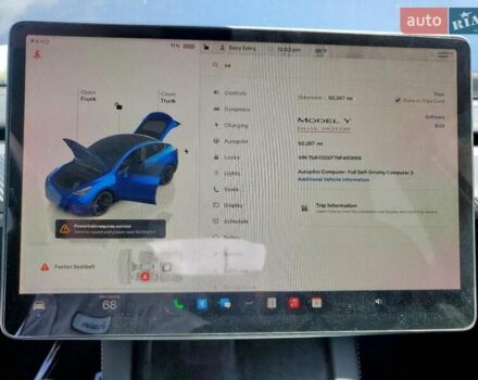 Синий Тесла Model Y, объемом двигателя 0 л и пробегом 81 тыс. км за 10500 $, фото 8 на Automoto.ua