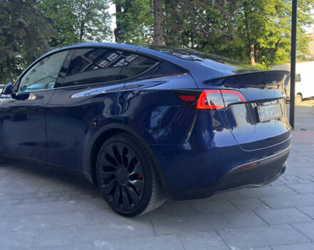 Синий Тесла Model Y, объемом двигателя 0 л и пробегом 28 тыс. км за 32900 $, фото 12 на Automoto.ua