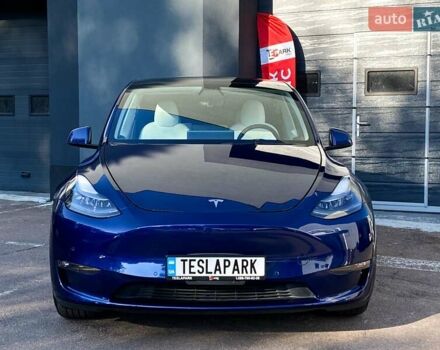 Синий Тесла Model Y, объемом двигателя 0 л и пробегом 92 тыс. км за 31999 $, фото 2 на Automoto.ua