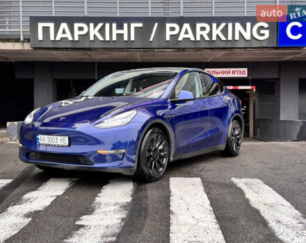 Синий Тесла Model Y, объемом двигателя 0 л и пробегом 104 тыс. км за 22900 $, фото 4 на Automoto.ua