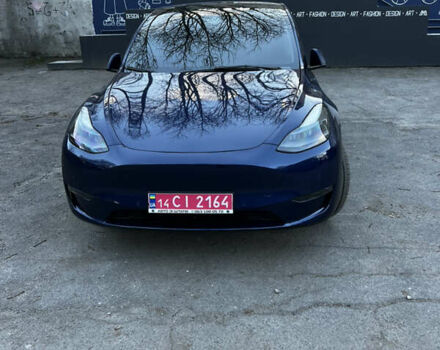 Синій Тесла Model Y, об'ємом двигуна 0 л та пробігом 76 тис. км за 23300 $, фото 1 на Automoto.ua