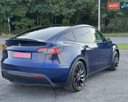 Синий Тесла Model Y, объемом двигателя 0 л и пробегом 61 тыс. км за 23800 $, фото 6 на Automoto.ua