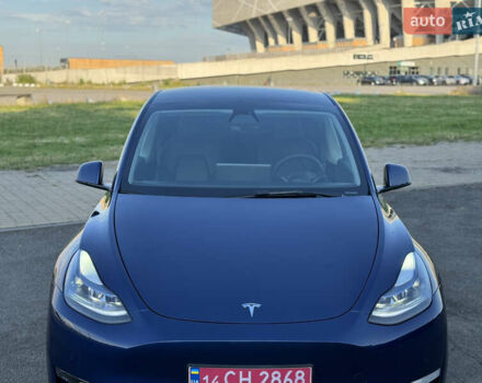 Синий Тесла Model Y, объемом двигателя 0 л и пробегом 61 тыс. км за 23800 $, фото 8 на Automoto.ua