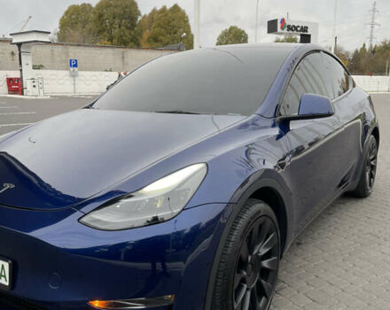 Тесла Model Y 2022 в Днепре (Днепропетровске) на Automoto.ua Синий Тесла Model Y, объемом двигателя 0 л и пробегом 57 тыс. км за 25499 $, фото 11 на Automoto.ua