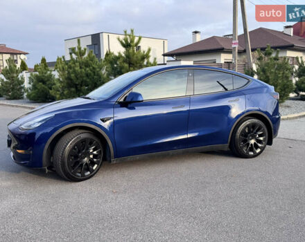 Синий Тесла Model Y, объемом двигателя 0 л и пробегом 52 тыс. км за 30900 $, фото 5 на Automoto.ua