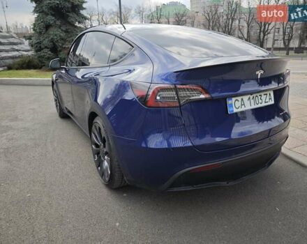 Синий Тесла Model Y, объемом двигателя 0 л и пробегом 38 тыс. км за 29300 $, фото 7 на Automoto.ua