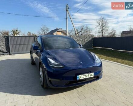 Синий Тесла Model Y, объемом двигателя 0 л и пробегом 80 тыс. км за 27000 $, фото 3 на Automoto.ua