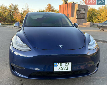 Синий Тесла Model Y, объемом двигателя 0 л и пробегом 42 тыс. км за 24500 $, фото 1 на Automoto.ua