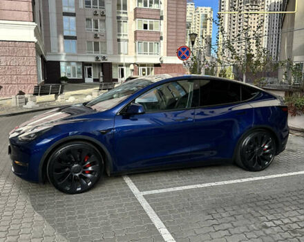 Синий Тесла Model Y, объемом двигателя 0 л и пробегом 27 тыс. км за 29500 $, фото 10 на Automoto.ua