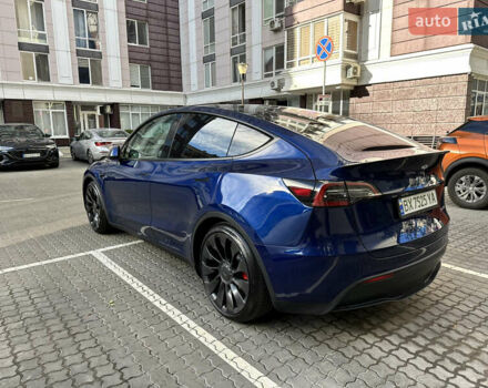 Синий Тесла Model Y, объемом двигателя 0 л и пробегом 27 тыс. км за 29500 $, фото 4 на Automoto.ua
