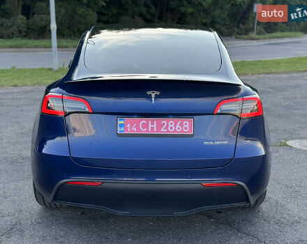 Синий Тесла Model Y, объемом двигателя 0 л и пробегом 61 тыс. км за 23800 $, фото 5 на Automoto.ua