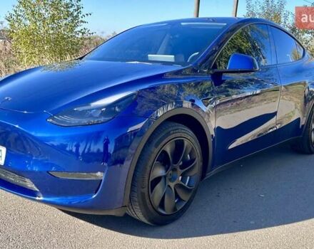 Синий Тесла Model Y, объемом двигателя 0 л и пробегом 42 тыс. км за 25900 $, фото 8 на Automoto.ua
