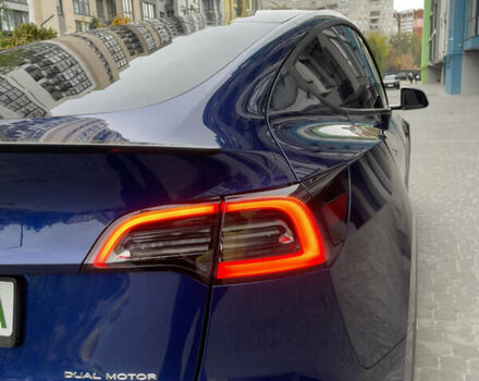 Тесла Model Y 2022 в Днепре (Днепропетровске) на Automoto.ua Синий Тесла Model Y, объемом двигателя 0 л и пробегом 57 тыс. км за 25499 $, фото 3 на Automoto.ua