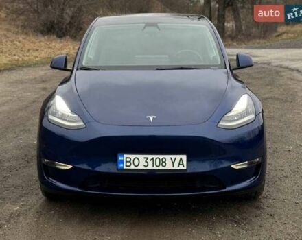 Синий Тесла Model Y, объемом двигателя 0 л и пробегом 30 тыс. км за 28800 $, фото 2 на Automoto.ua