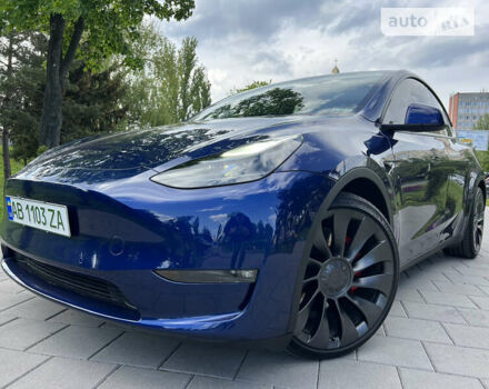 Синій Тесла Model Y, об'ємом двигуна 0 л та пробігом 45 тис. км за 35000 $, фото 15 на Automoto.ua
