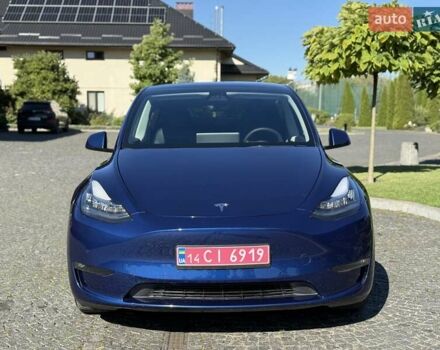 Синий Тесла Model Y, объемом двигателя 0 л и пробегом 80 тыс. км за 25300 $, фото 3 на Automoto.ua