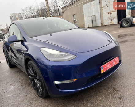 Синий Тесла Model Y, объемом двигателя 0 л и пробегом 18 тыс. км за 31300 $, фото 15 на Automoto.ua