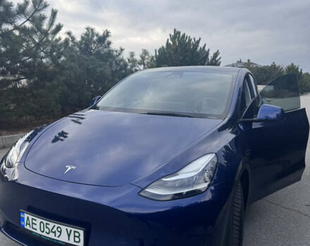 Синий Тесла Model Y, объемом двигателя 0 л и пробегом 52 тыс. км за 30900 $, фото 52 на Automoto.ua