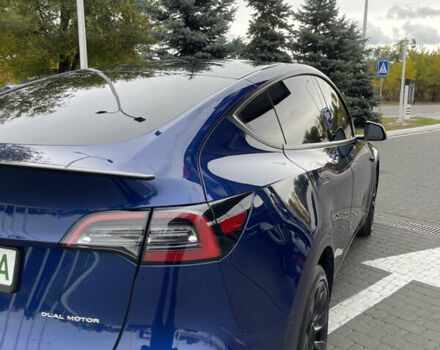 Тесла Model Y 2022 в Днепре (Днепропетровске) на Automoto.ua Синий Тесла Model Y, объемом двигателя 0 л и пробегом 57 тыс. км за 25499 $, фото 15 на Automoto.ua